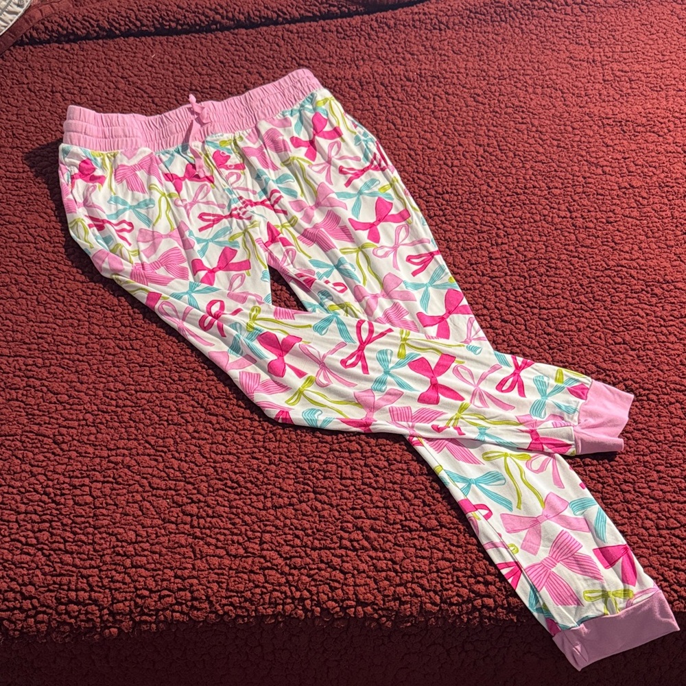 Little Sleepies Pink and Multicolor Pajama Pants